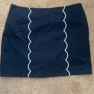 Navy blue with white trim skirt/skort